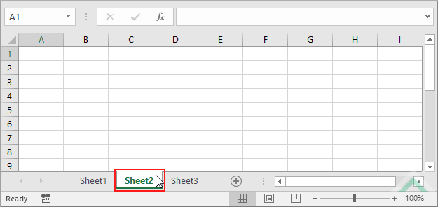 Select the worksheet that you want to unprotect