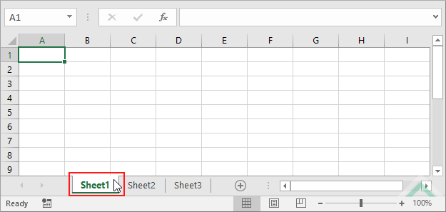 Select the worksheet you want to color - Excel