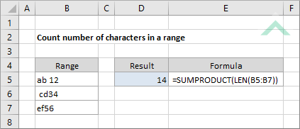Count number of characters in a range