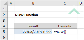 Excel NOW Function