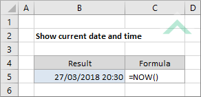 Show current date and time