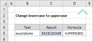 Change lowercase to uppercase