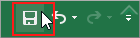 Click Save in Quick Access Toolbar