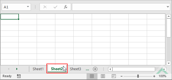 Select a specific sheet