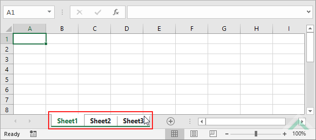 Select all worksheets
