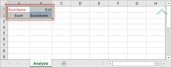 Select cells in which to clear formatting