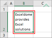 Select cell in which to unwrap text
