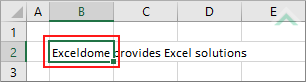 Select cell in which to wrap text