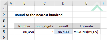 Round to the nearest hundred