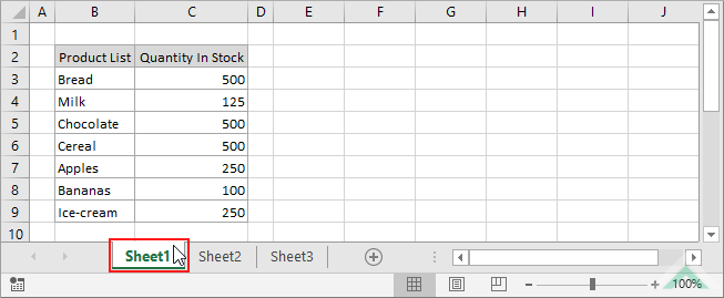 Select worksheet in which to Find and Select
