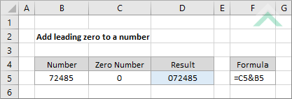 Add leading zero to a number