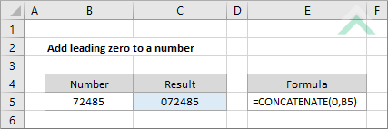Add leading zero to a number