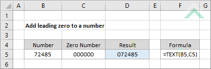 Add leading zero to a number