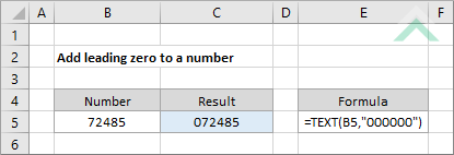 Add leading zero to a number